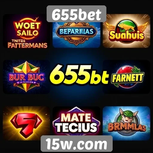Diversidade de jogos disponíveis no 655bet
